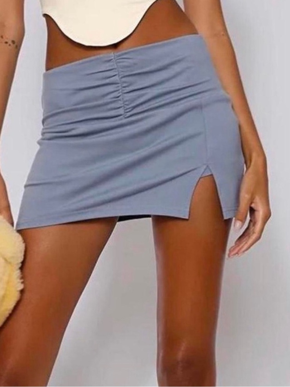 Tiger Mist blue Havana skort ruched skirt medium